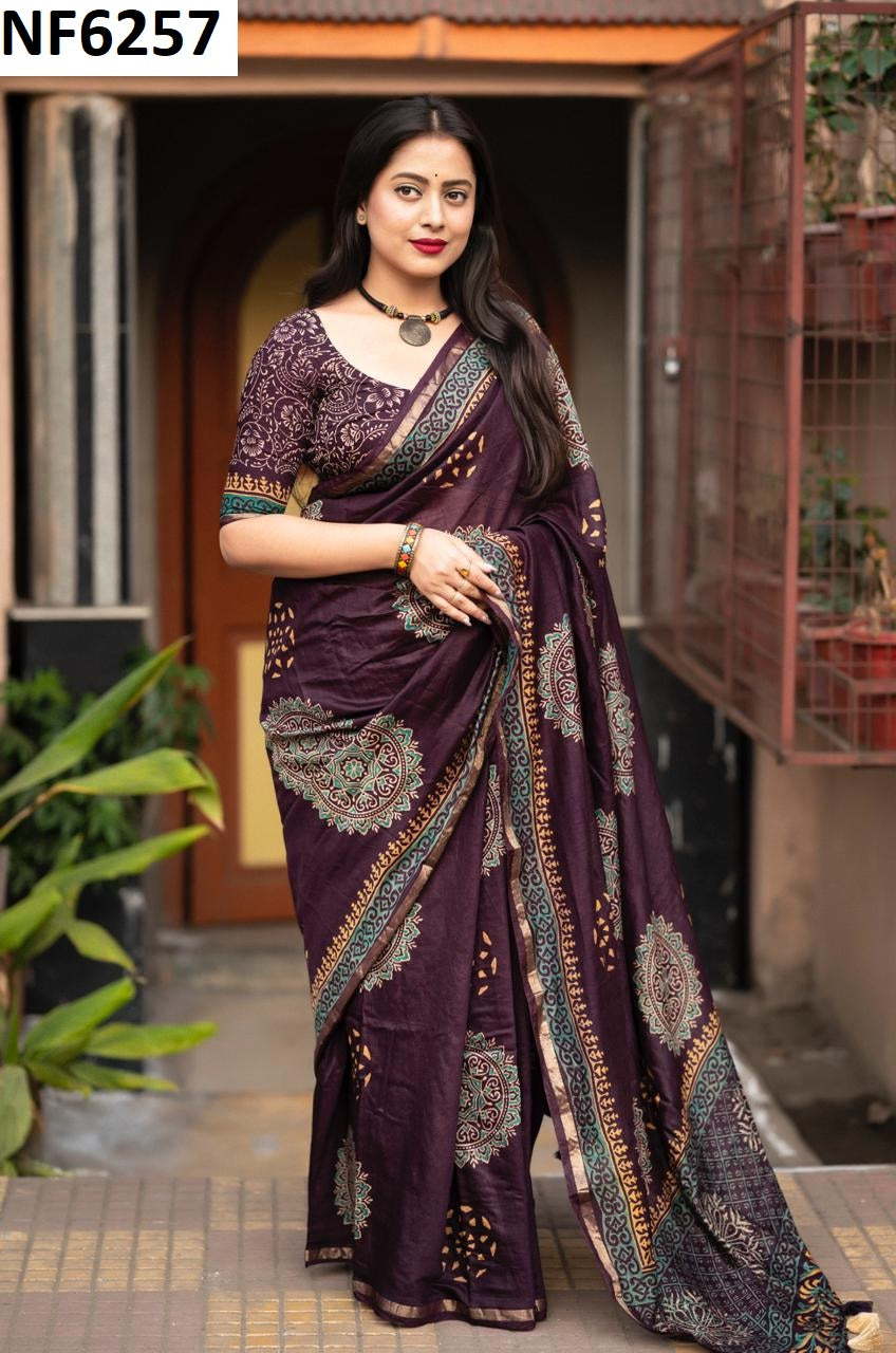 Nf6257 Vmk. Chanderi Sarees