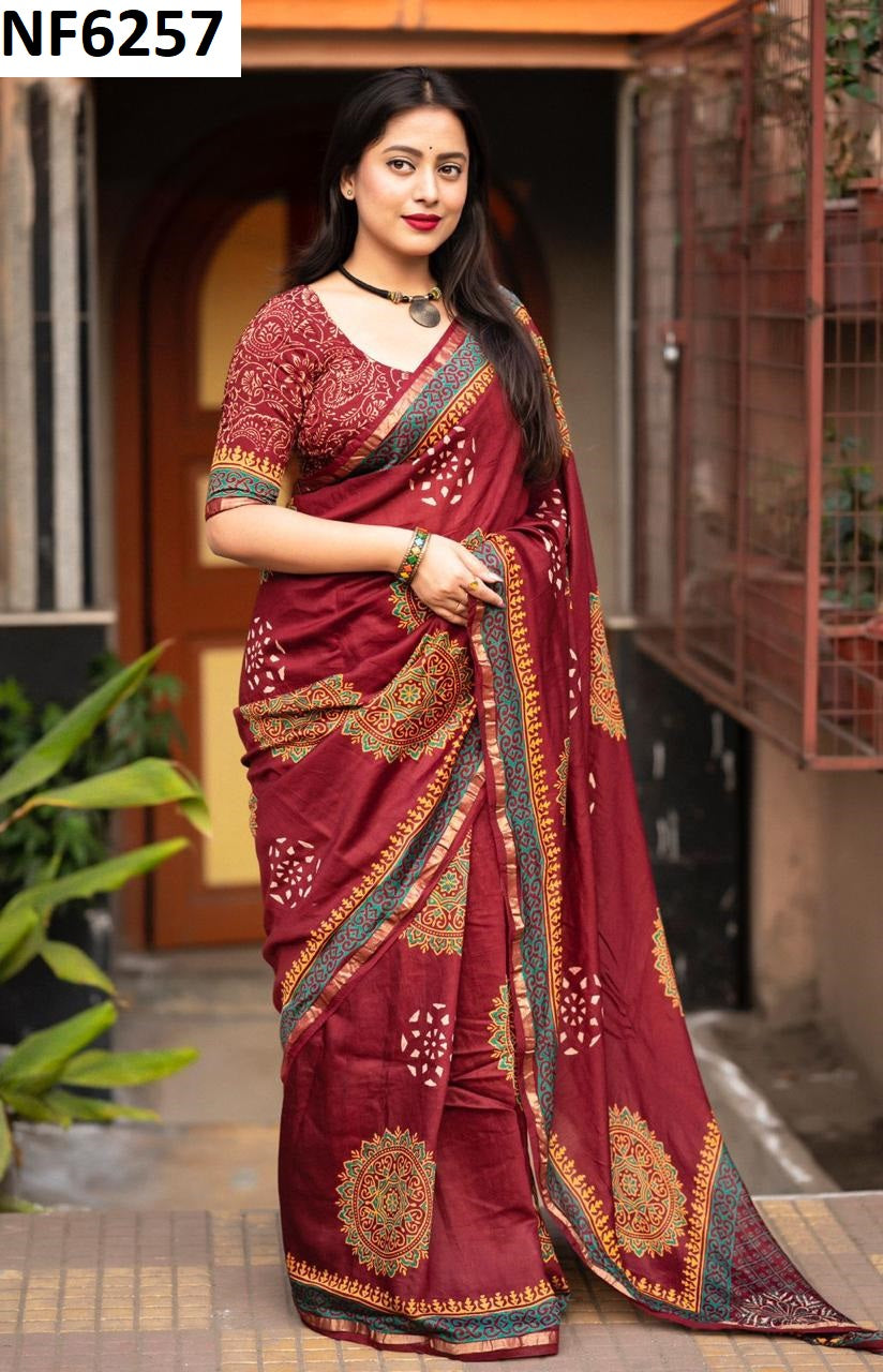 Nf6257 Vmk. Chanderi Sarees