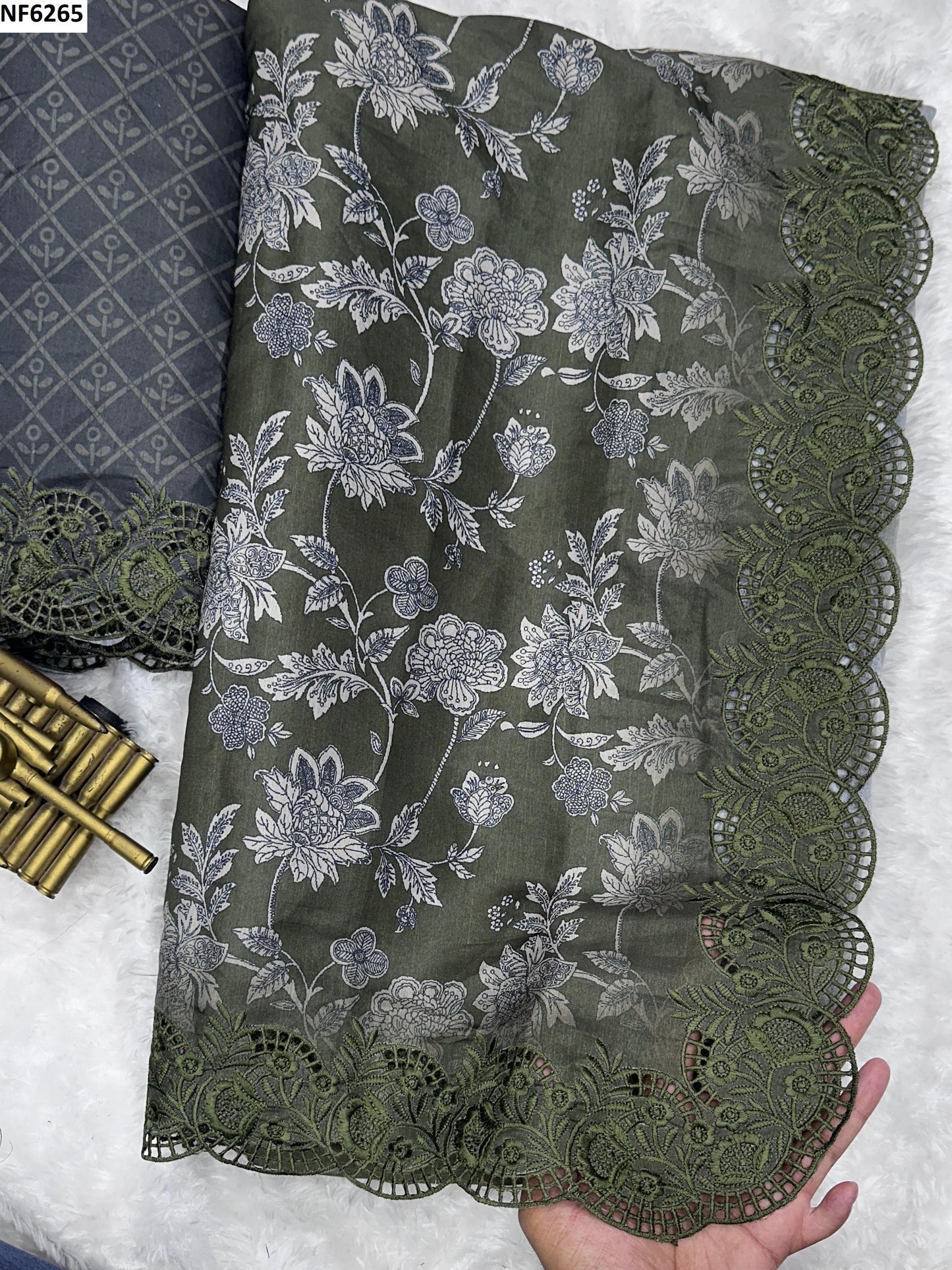 Nf6265 Vmk. Embroidered Sarees