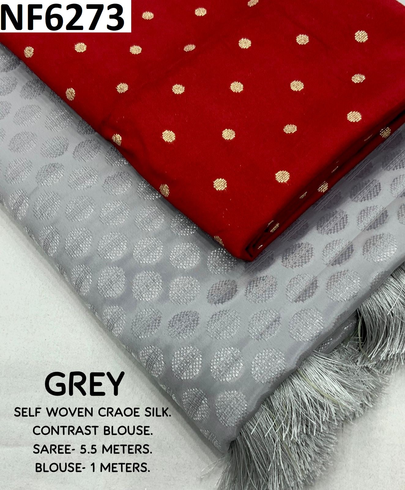 Nf6273 Vmk Crepe Silk Sarees