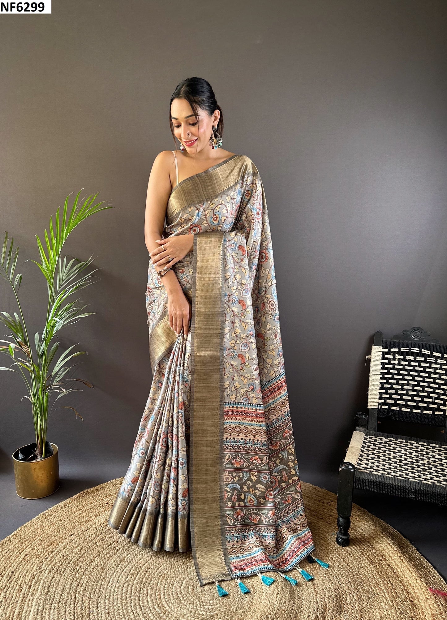 Nf6299 Vmk. Prints Sarees