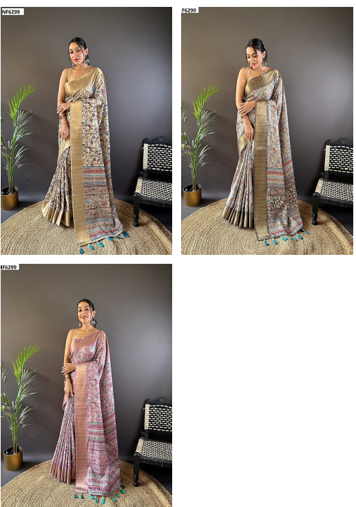 Nf6299 Vmk. Prints Sarees