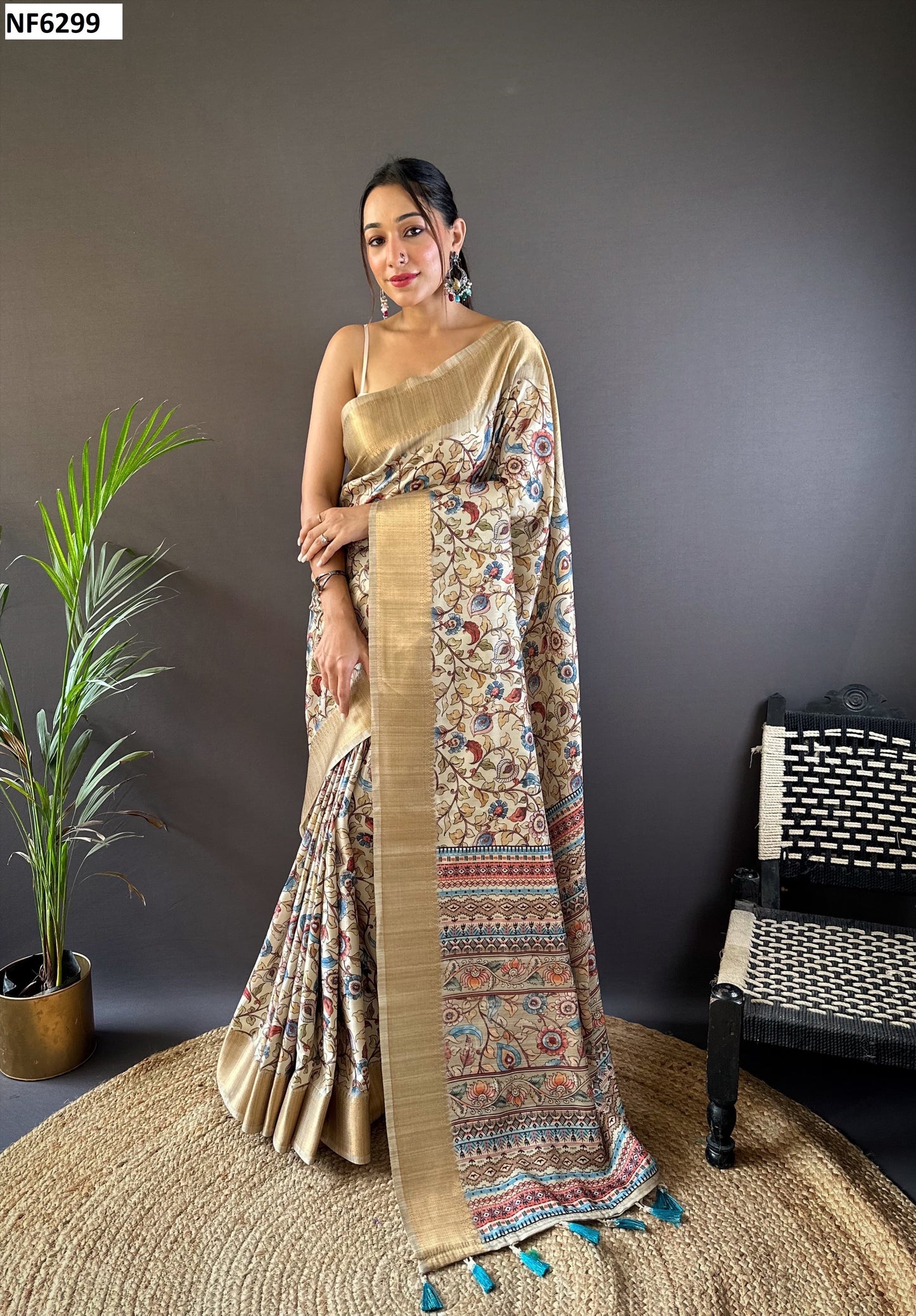 Nf6299 Vmk. Prints Sarees