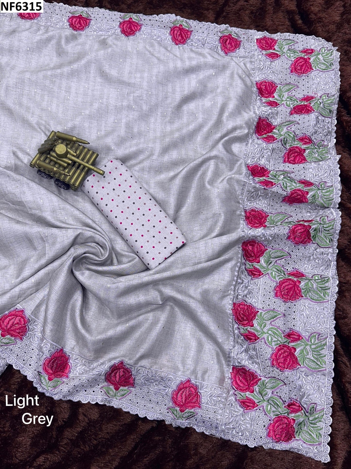 Nf6315 Vmk. Thread Work Sarees