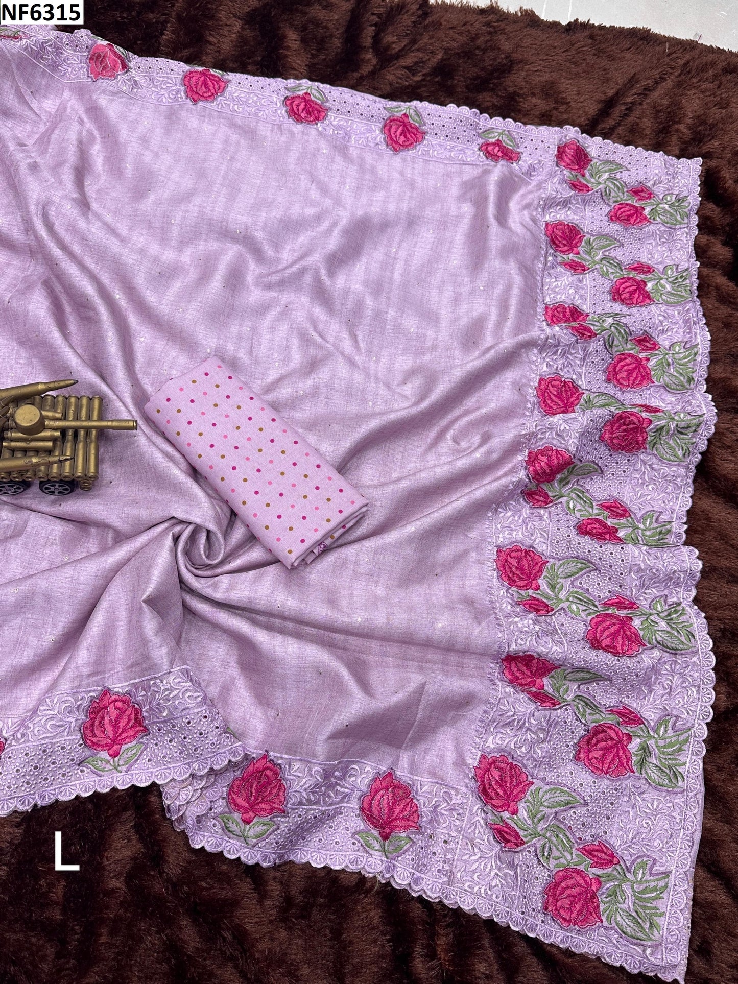 Nf6315 Vmk. Thread Work Sarees