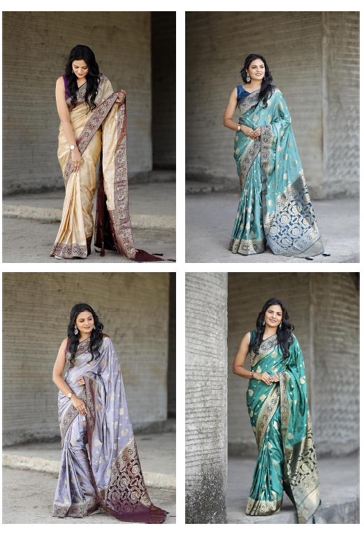 Nf6319 Vmk. Jacquard Sarees