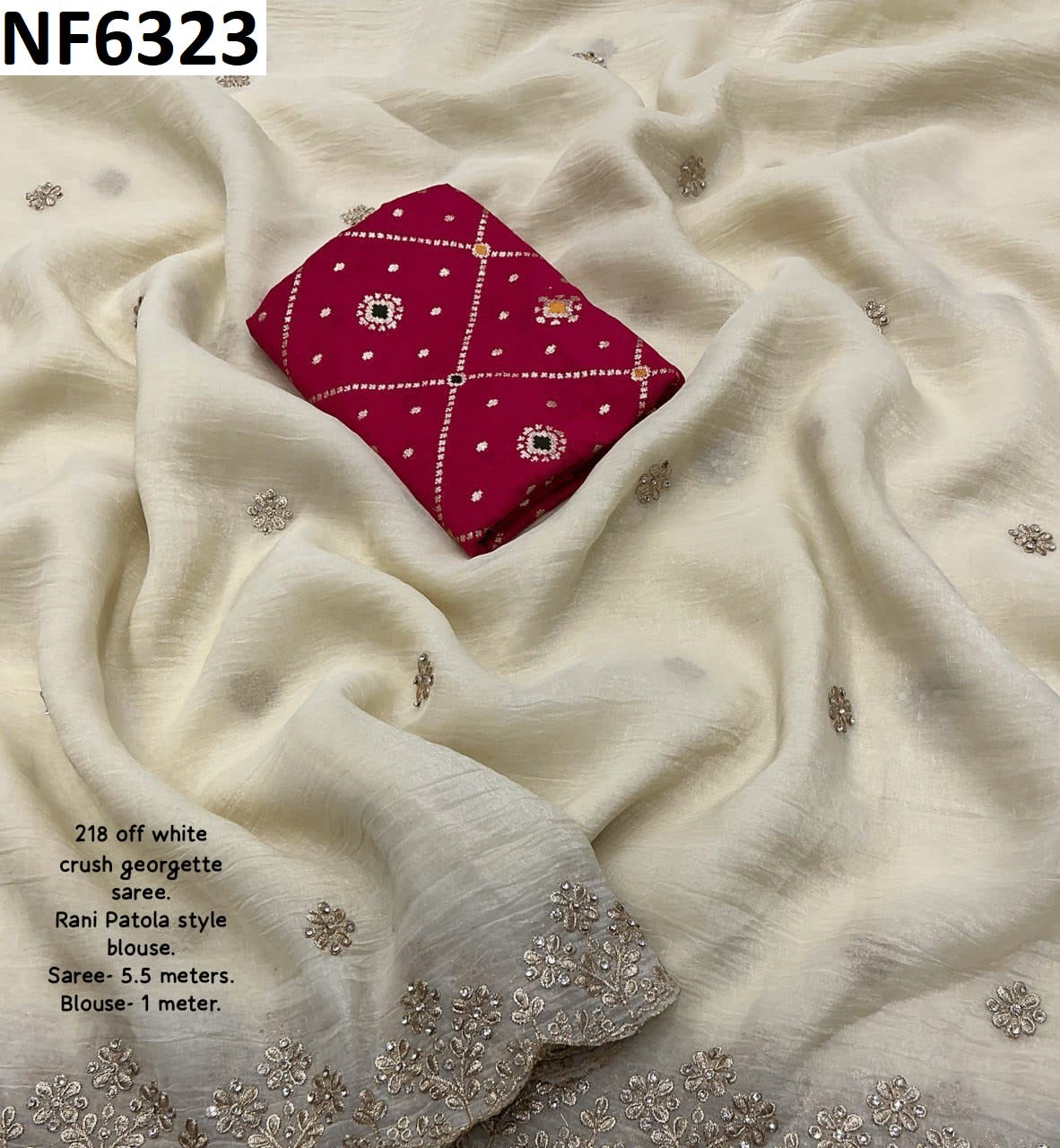 Nf6323 Vmk. Stone Work Sarees