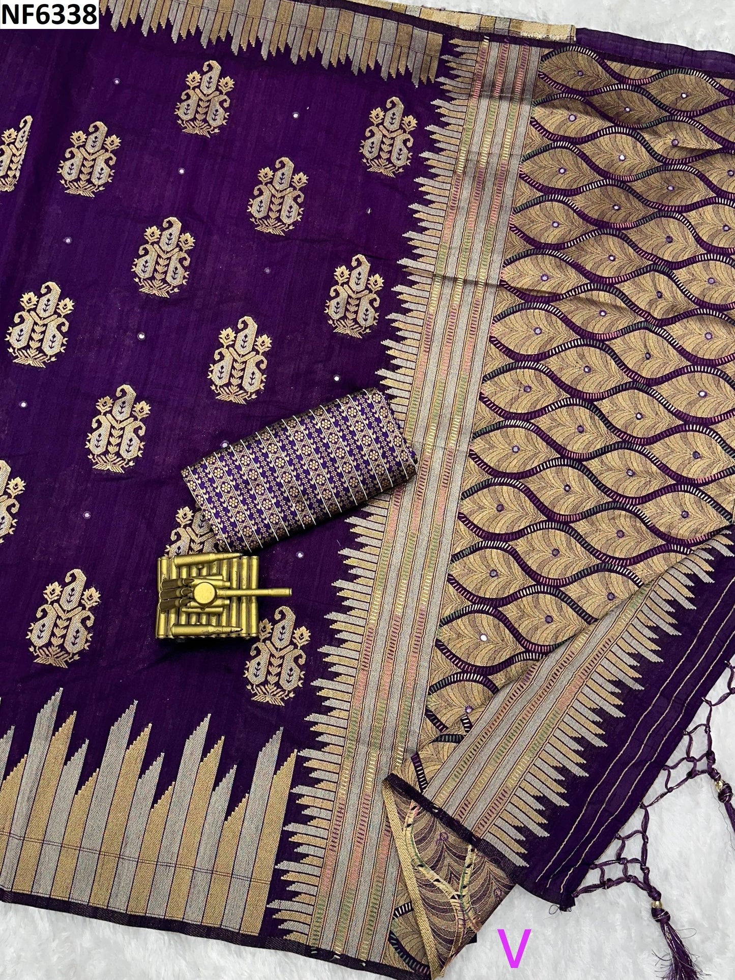 Nf6338 Vmk. Katha Work Sarees