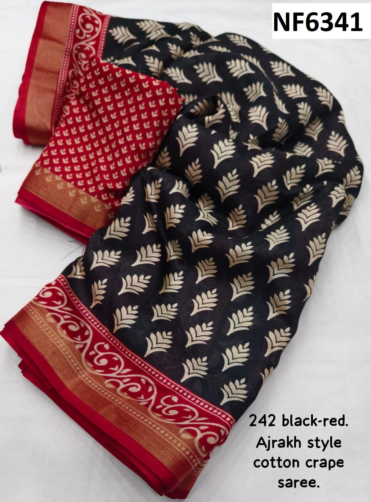 Nf6341 Vmk Crepe Sarees