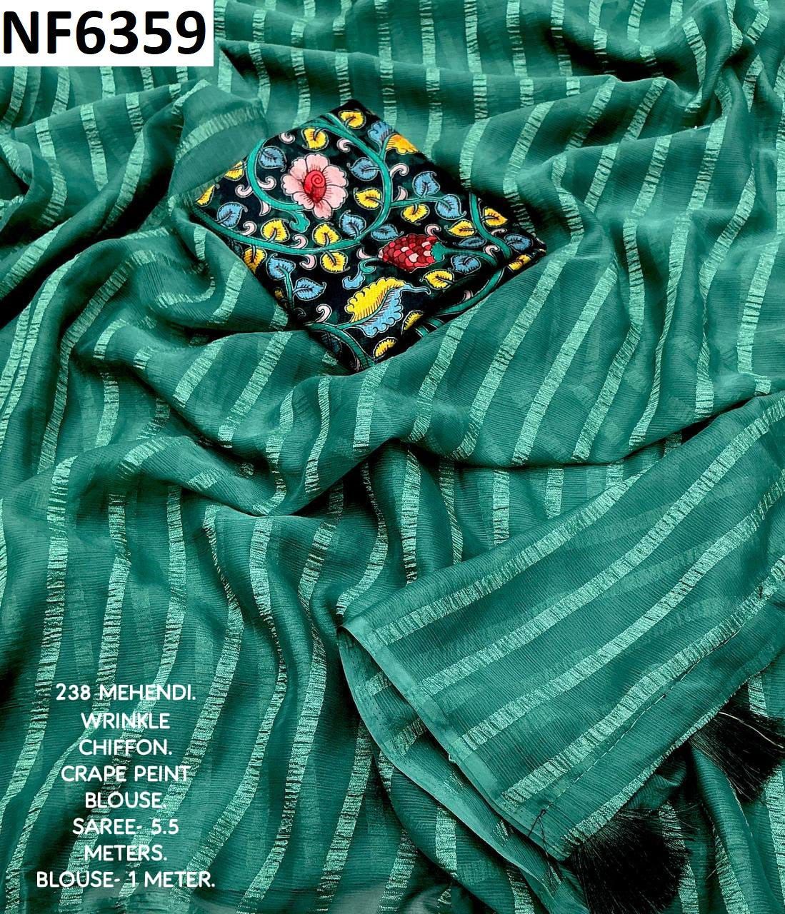 Nf6359 Vmk Chiffon Sarees