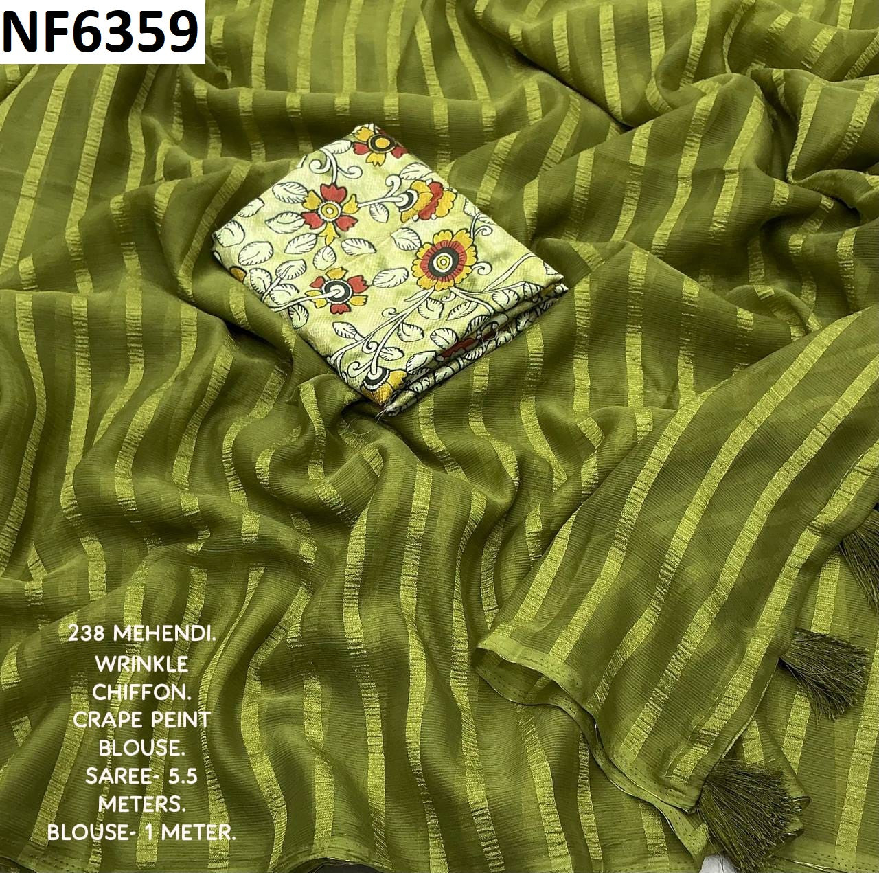 Nf6359 Vmk Chiffon Sarees