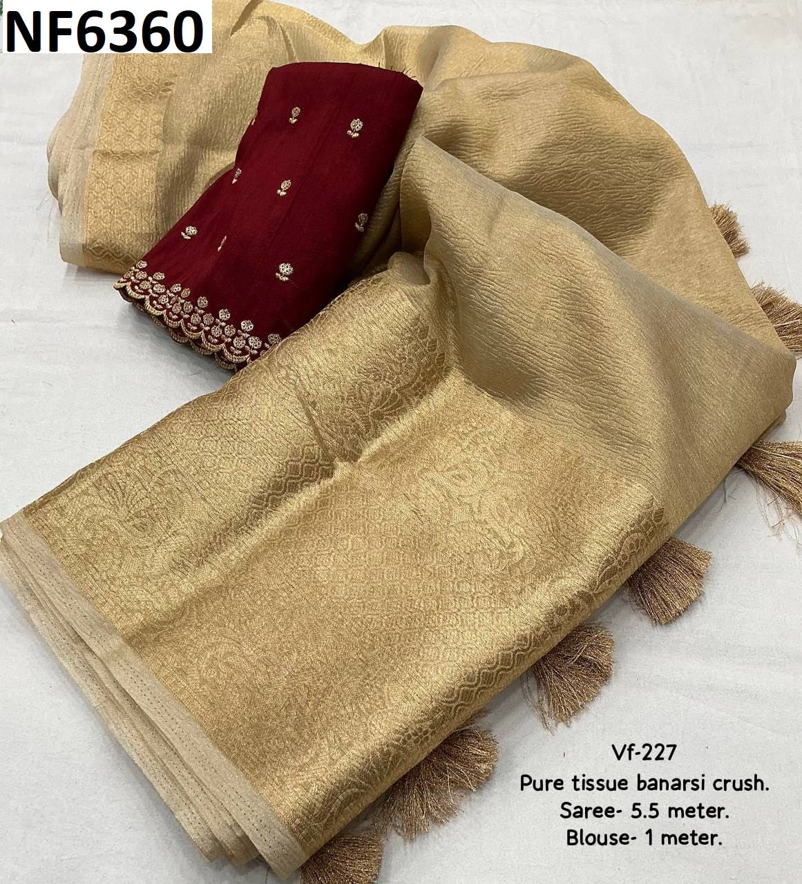 Nf6360 Vmk. Jacquard Sarees