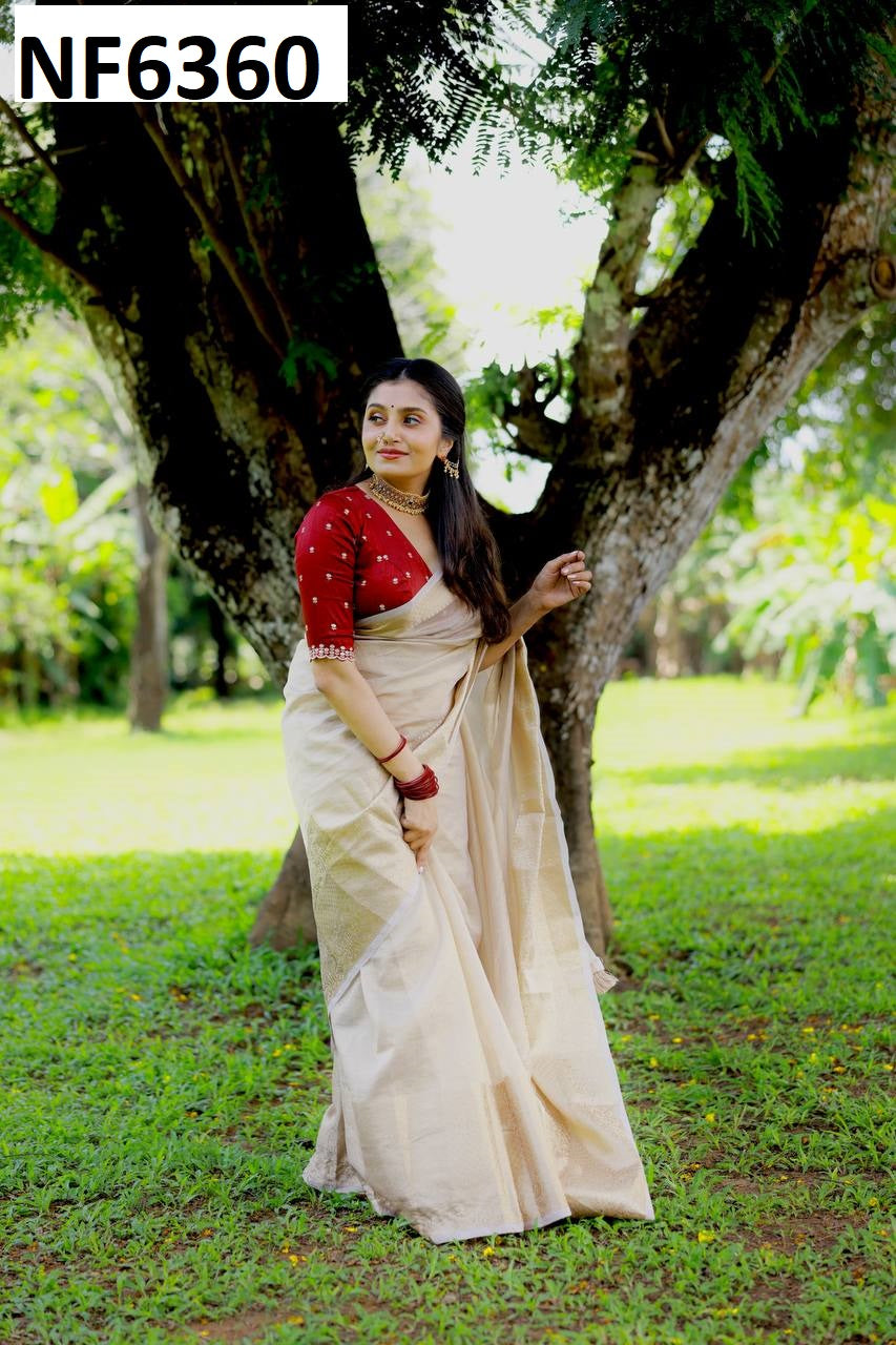 Nf6360 Vmk. Jacquard Sarees