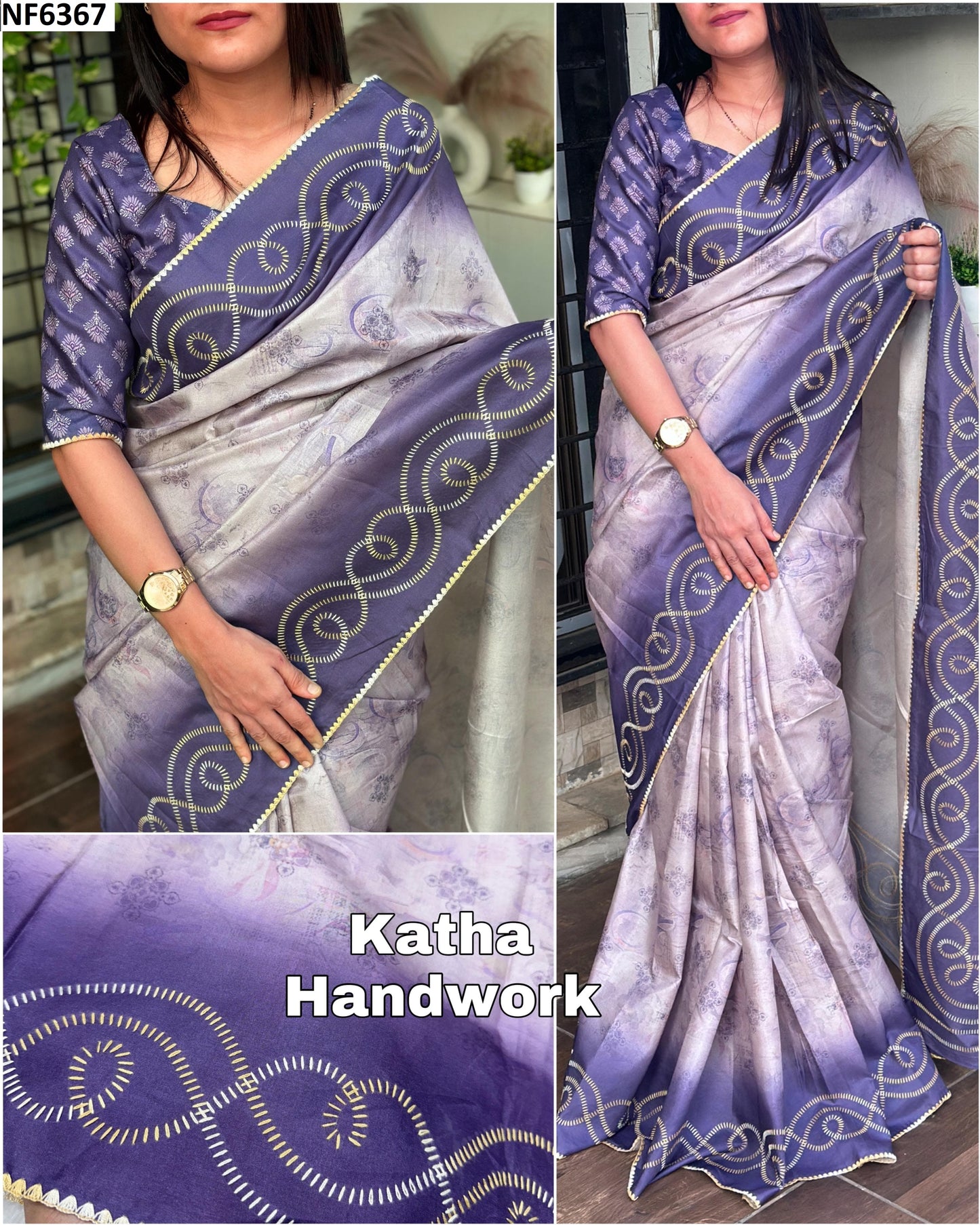 Nf6367 Vmk. Tusser Cotton Sarees