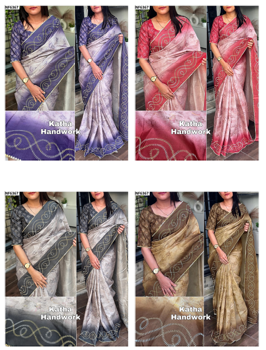 Nf6367 Vmk. Tusser Cotton Sarees
