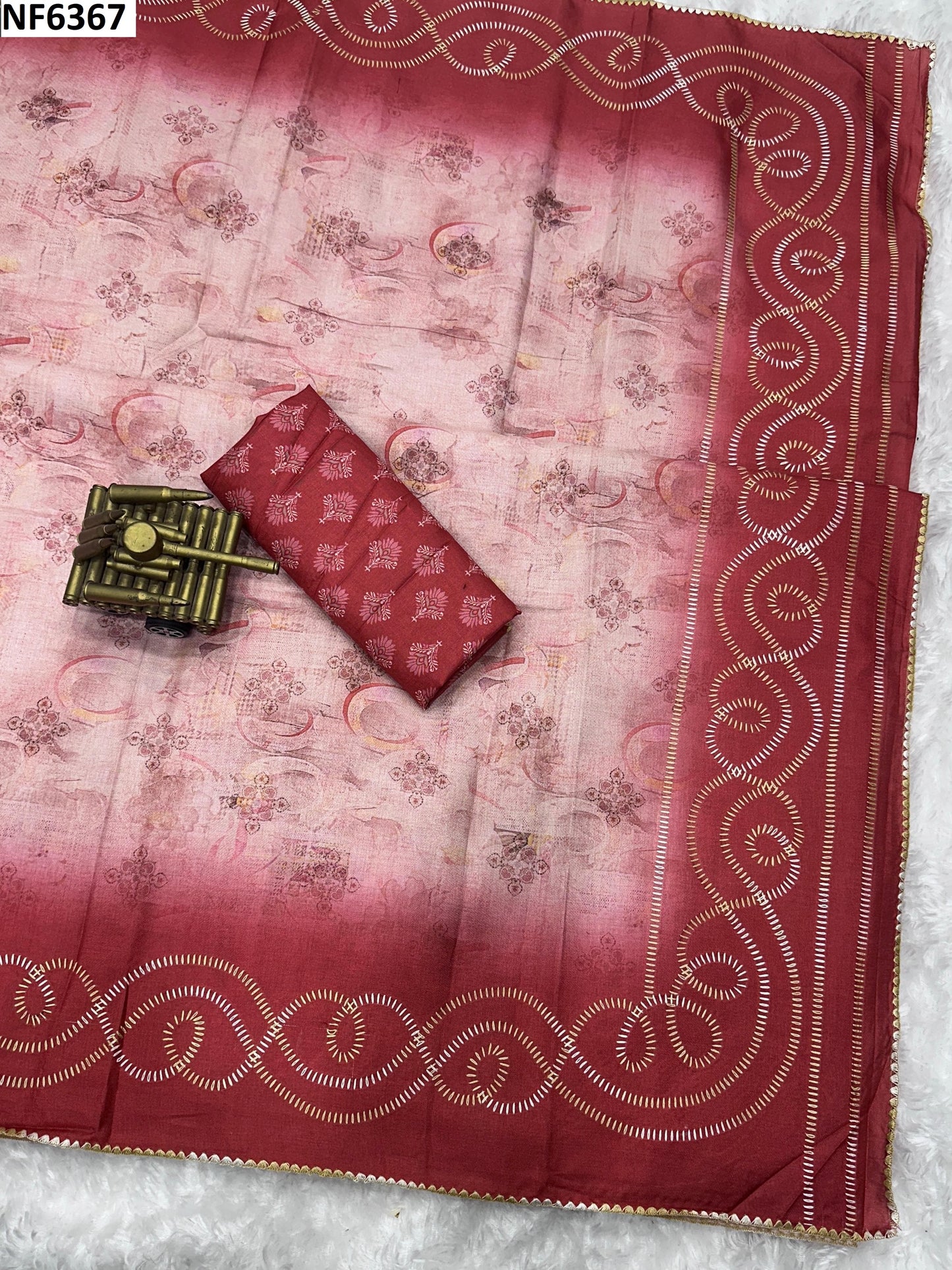 Nf6367 Vmk. Tusser Cotton Sarees