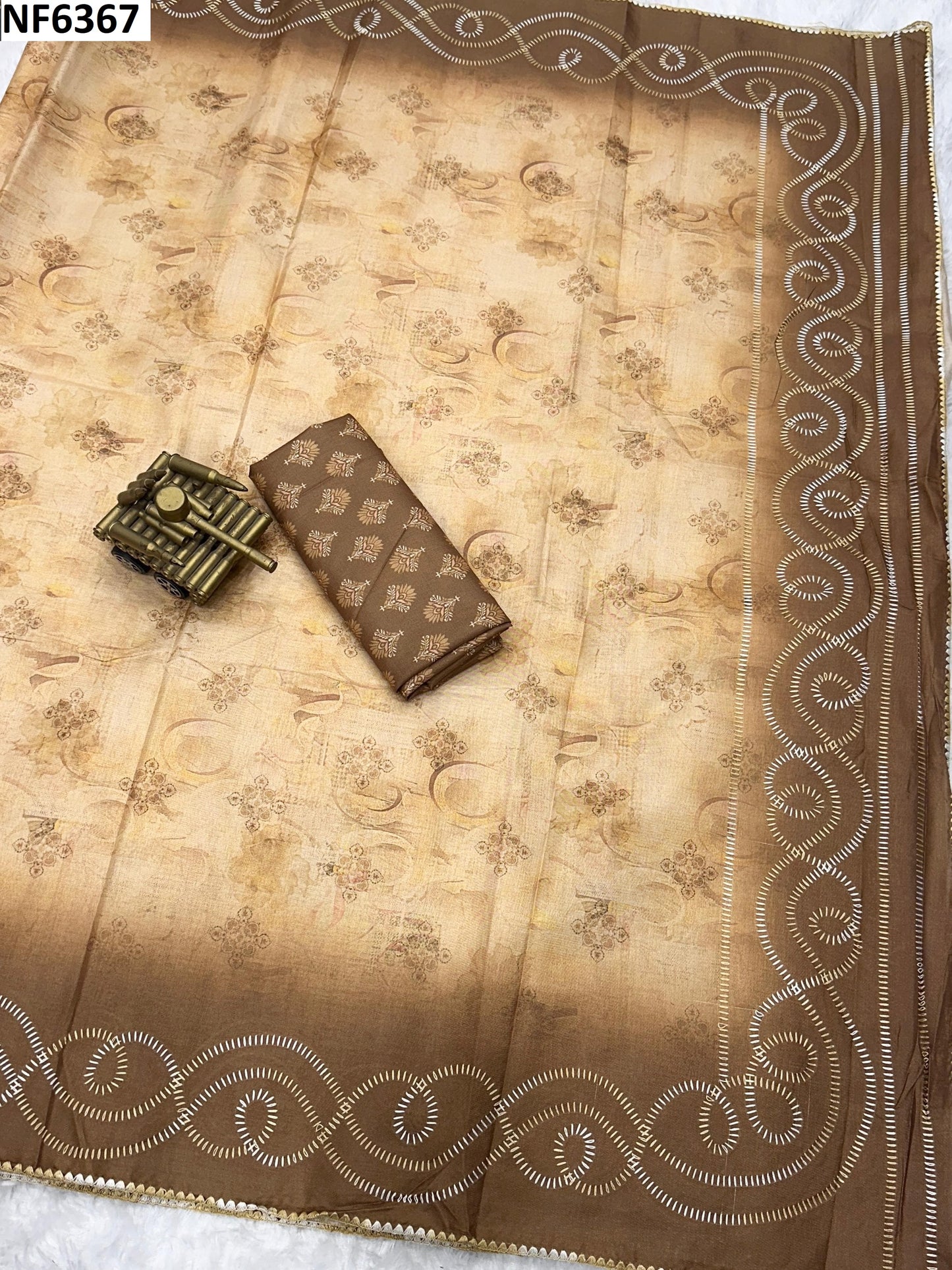 Nf6367 Vmk. Tusser Cotton Sarees