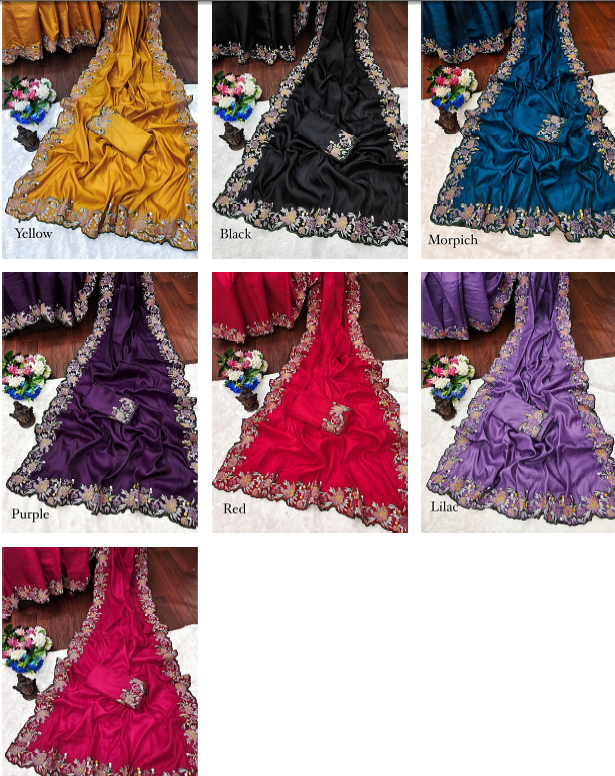 Nf6370 Vmk. Embroidery Sarees