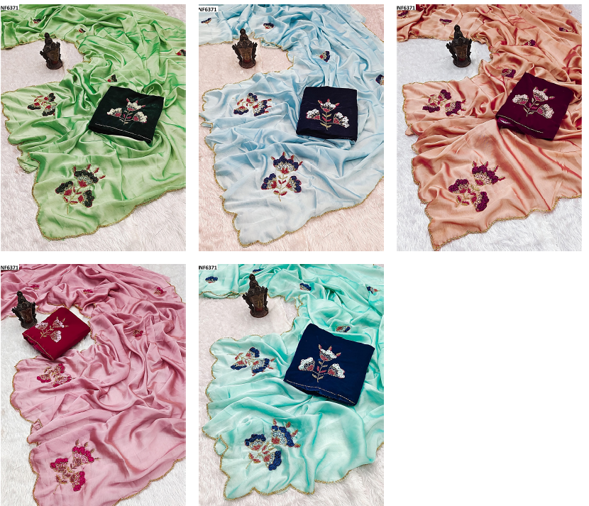 Nf6371 Vmk. Handwork Sarees