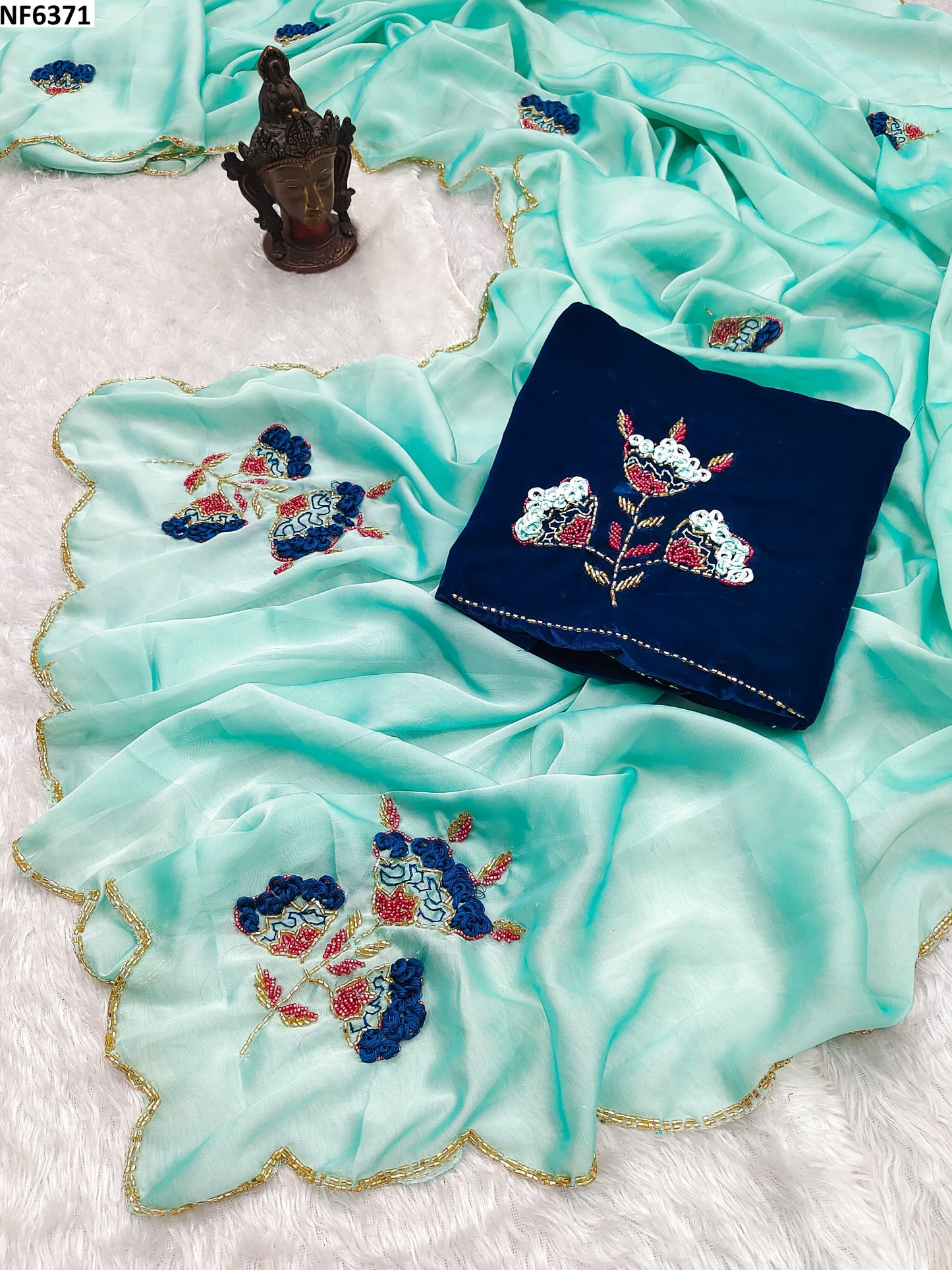 Nf6371 Vmk. Handwork Sarees