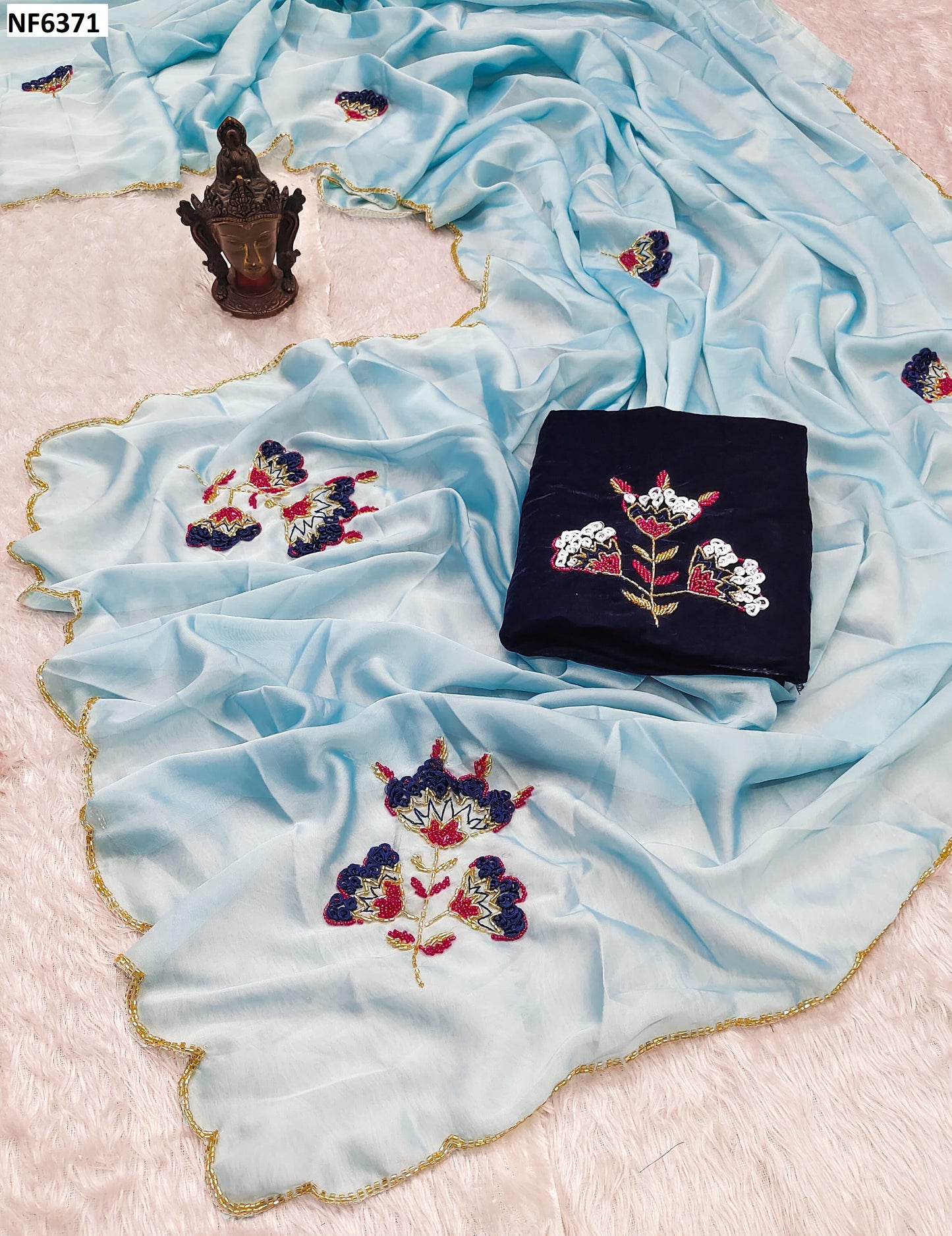 Nf6371 Vmk. Handwork Sarees