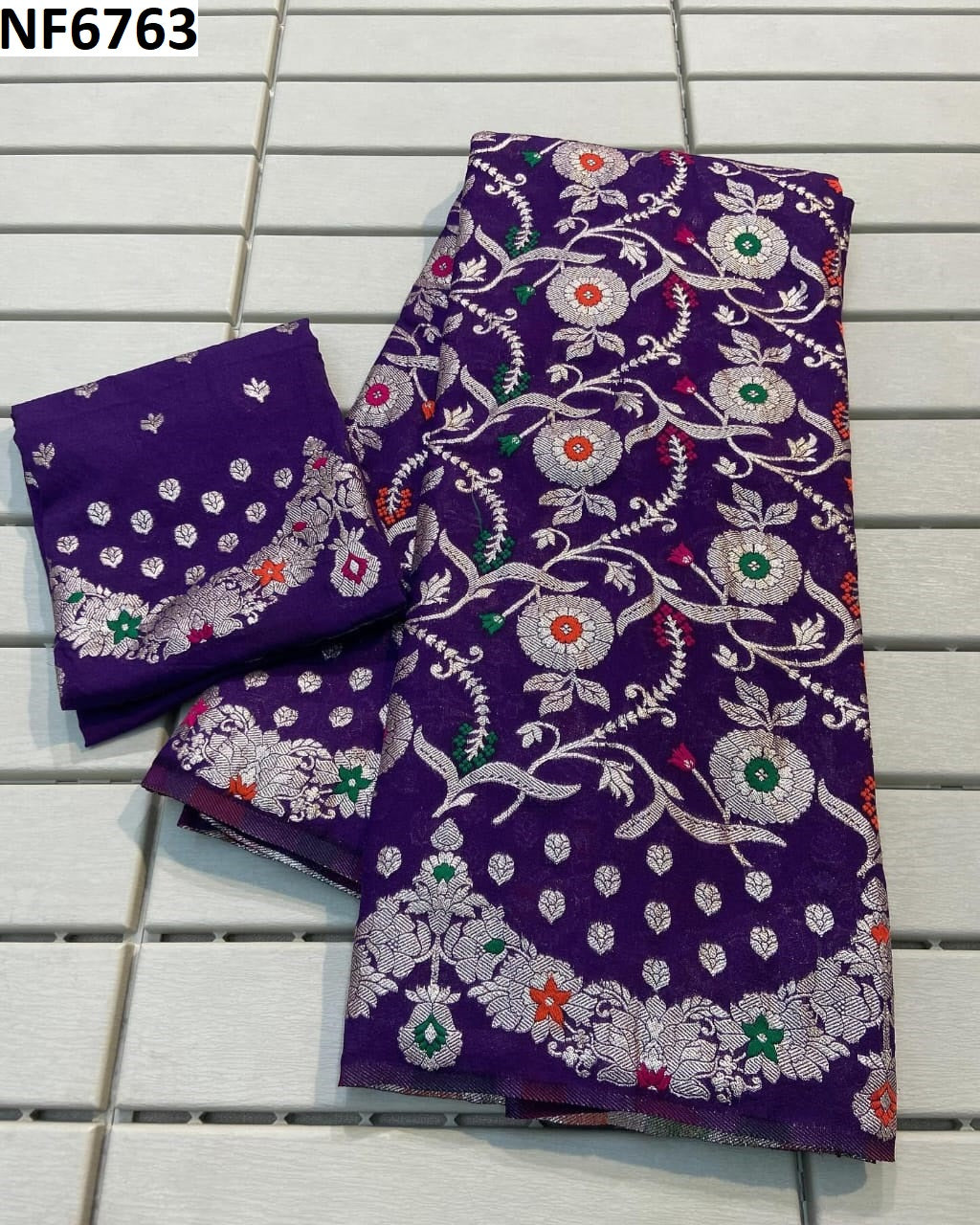 Nf6763 Vmk. Georgette Sarees