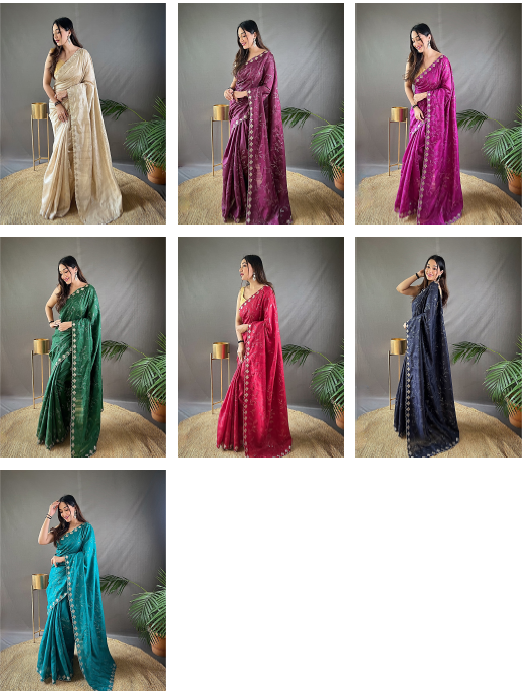 Nf6764 Vmk. Cutwork Sarees