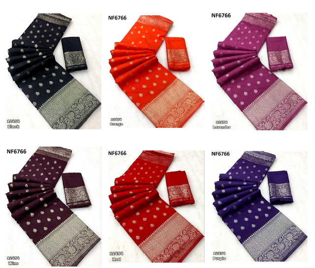 Nf6766 Vmk. Georgette Sarees