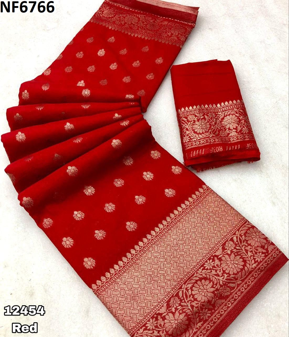 Nf6766 Vmk. Georgette Sarees