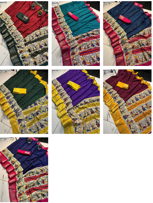 Nf6793 Vmk Jacquard Sarees