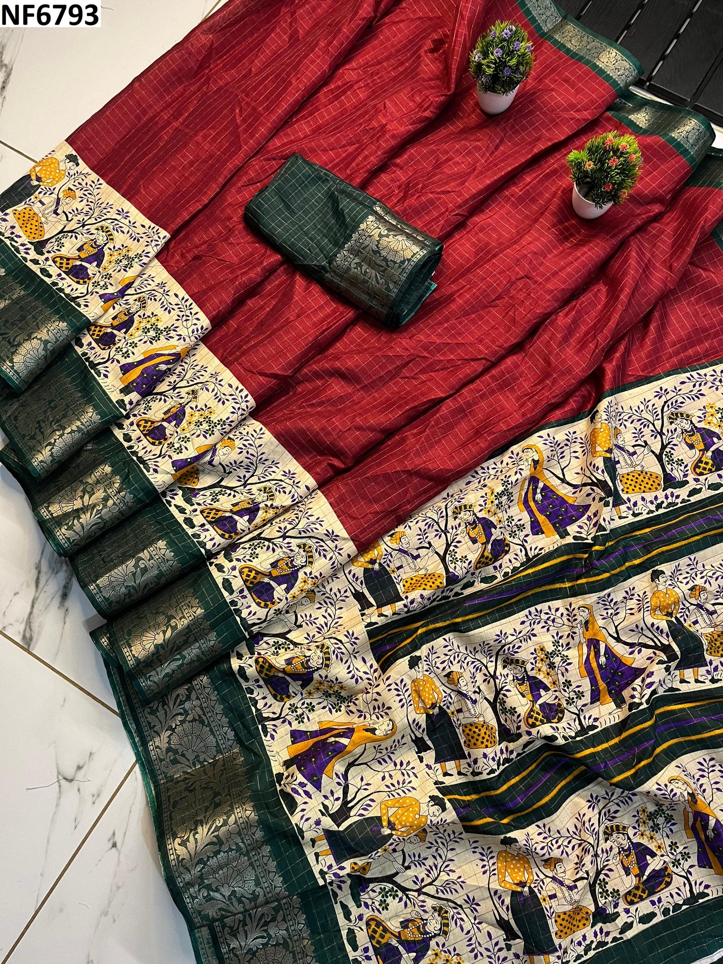 Nf6793 Vmk Jacquard Sarees