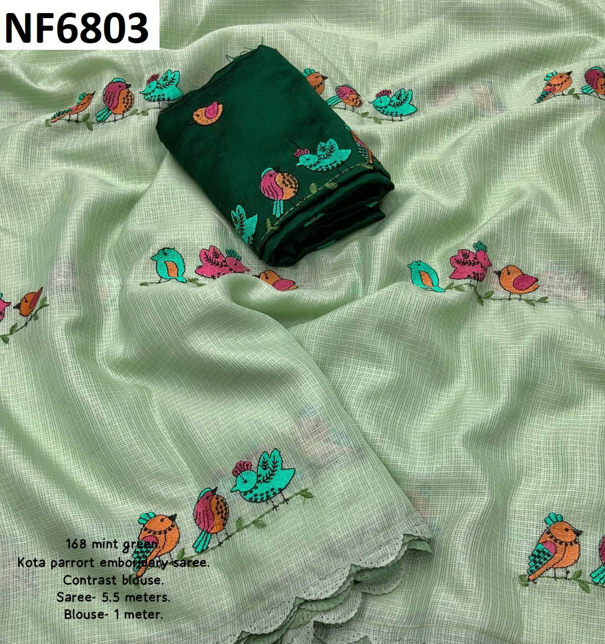 Nf6803 Vmk. Embroidery Work Sarees
