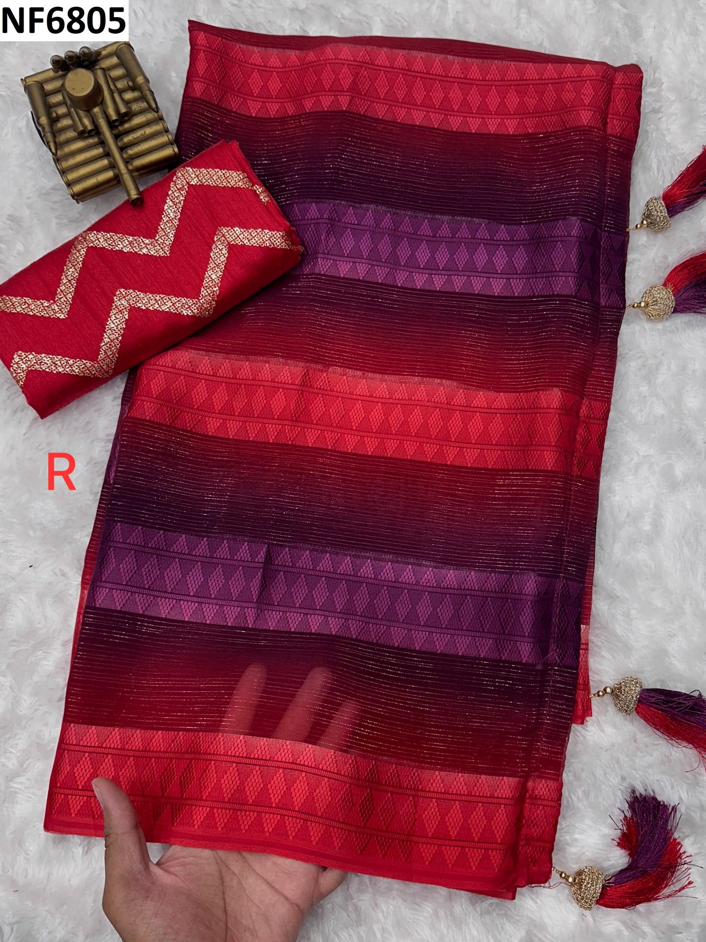 Nf6805 Vmk Jacquard Sarees