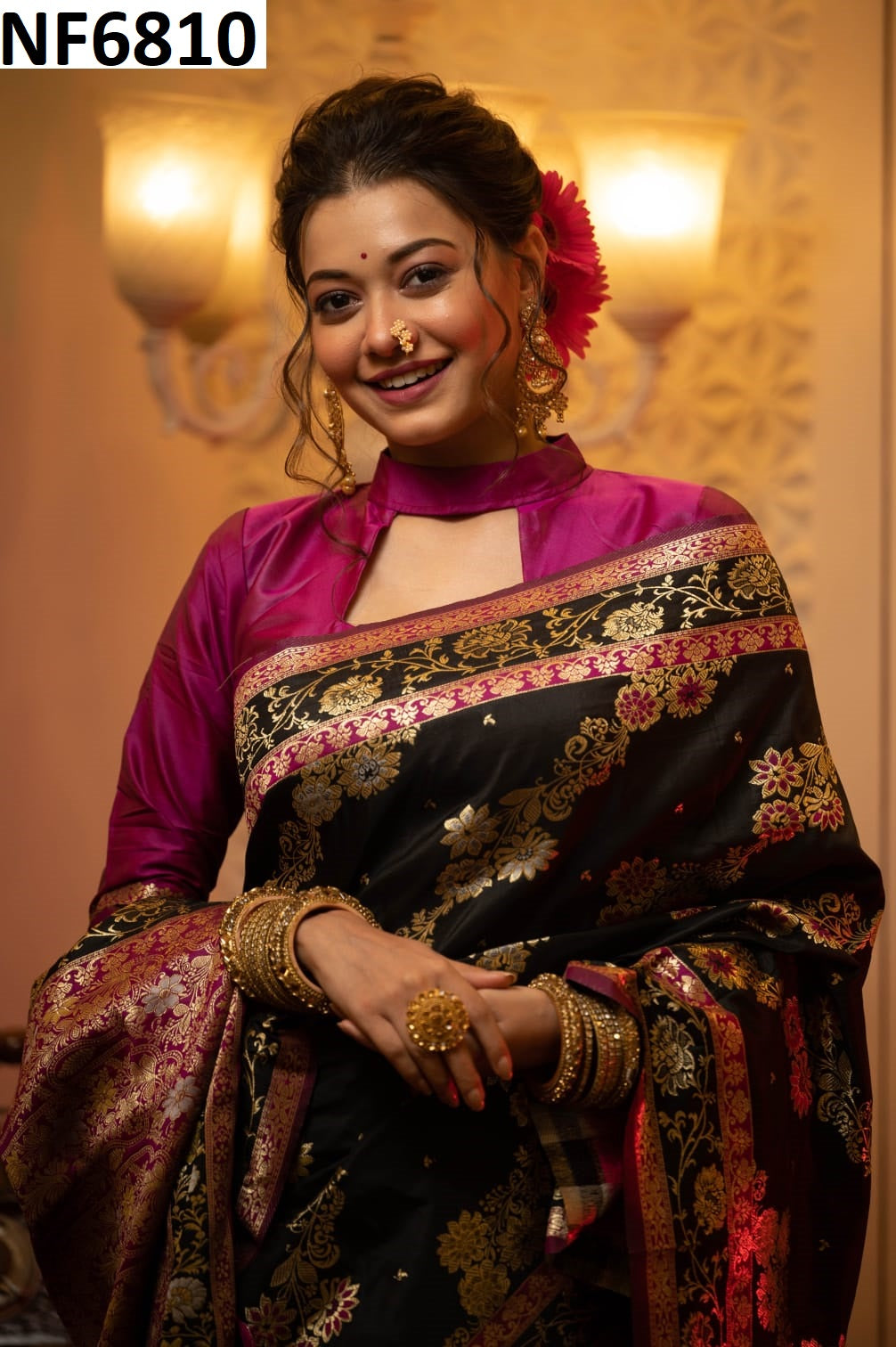 Nf6810 Vmk. Banarasi Silk Sarees