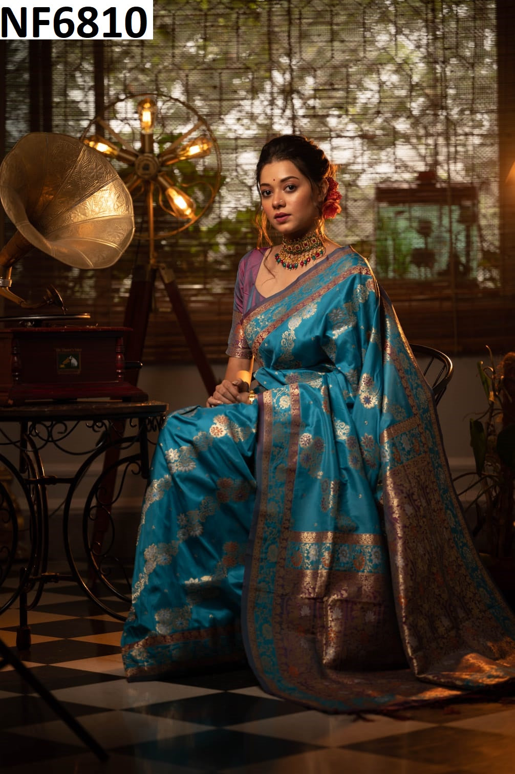 Nf6810 Vmk. Banarasi Silk Sarees