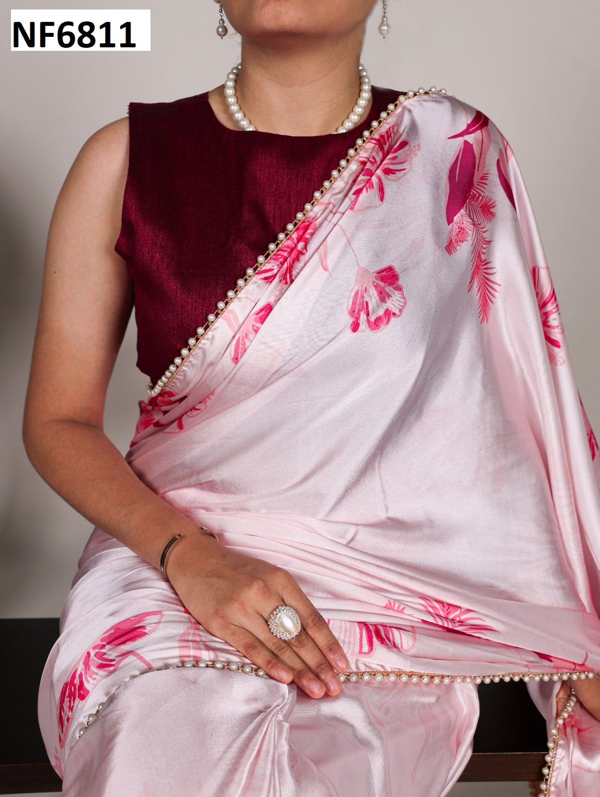 Nf6811 Vmk Lace Border Sarees