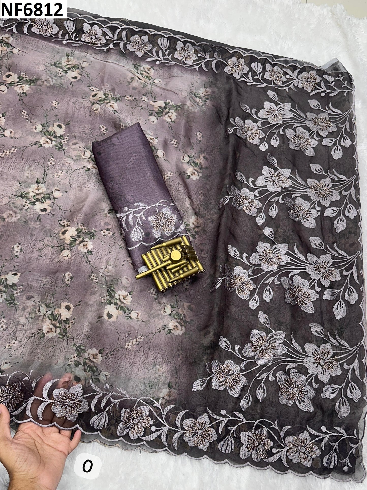 Nf6812 Vmk. Cutwork Sarees