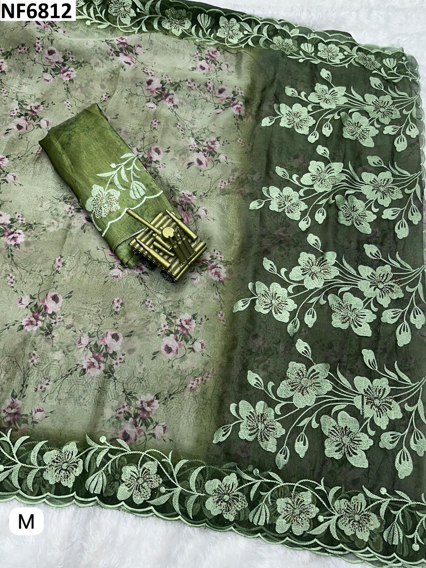 Nf6812 Vmk. Cutwork Sarees