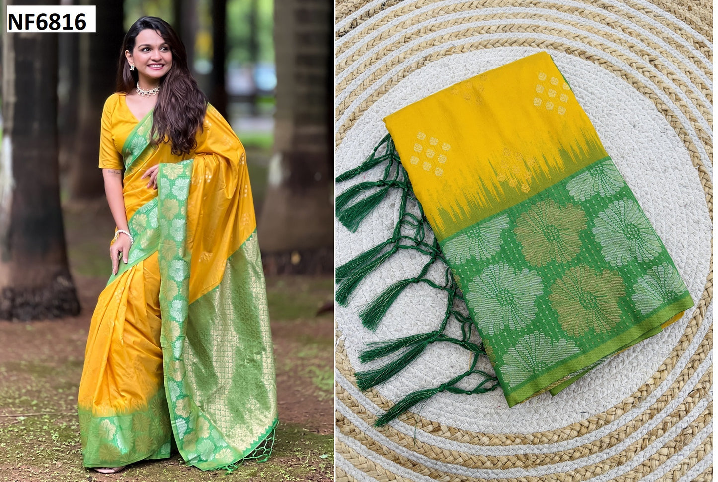 Nf6816 Vmk. Soft Silk Sarees