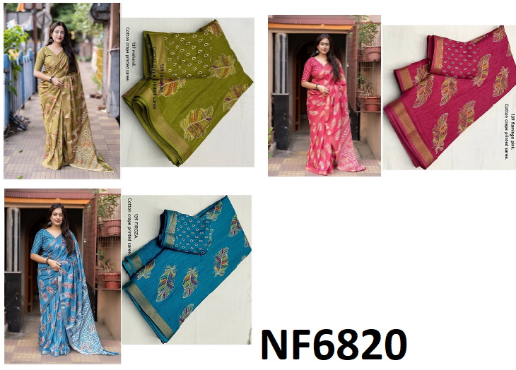 Nf6820 Vmk Crepe Sarees