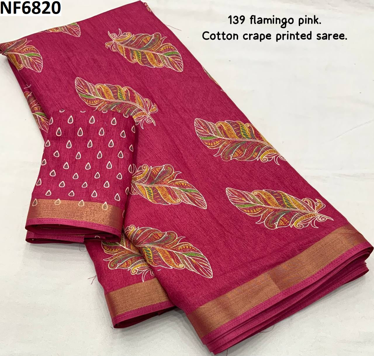 Nf6820 Vmk Crepe Sarees