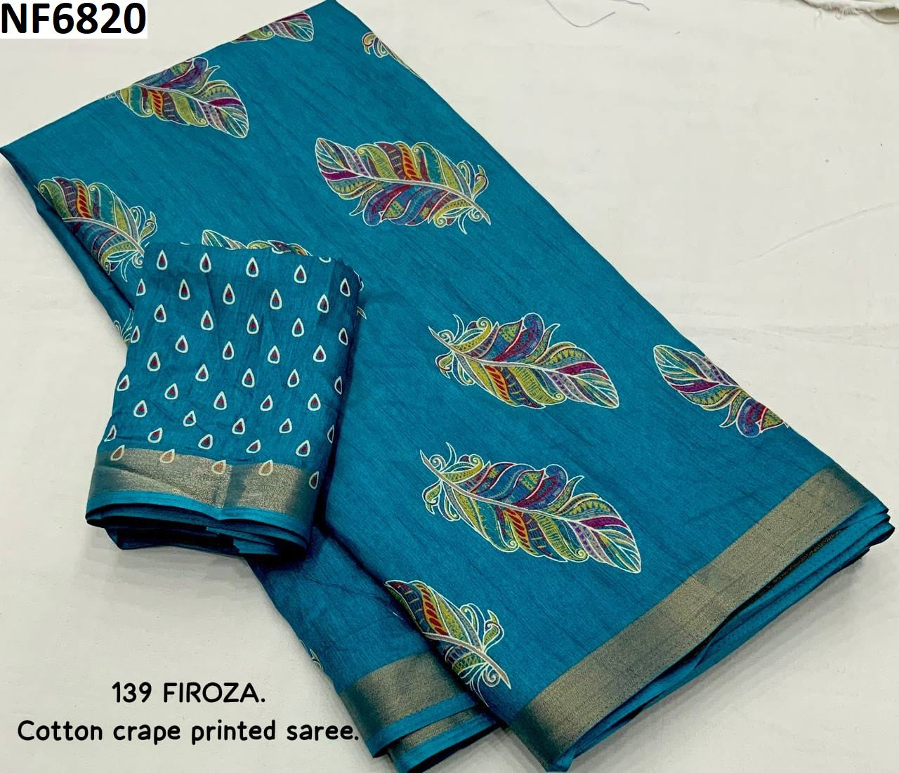 Nf6820 Vmk Crepe Sarees