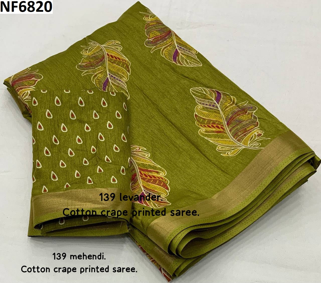 Nf6820 Vmk Crepe Sarees