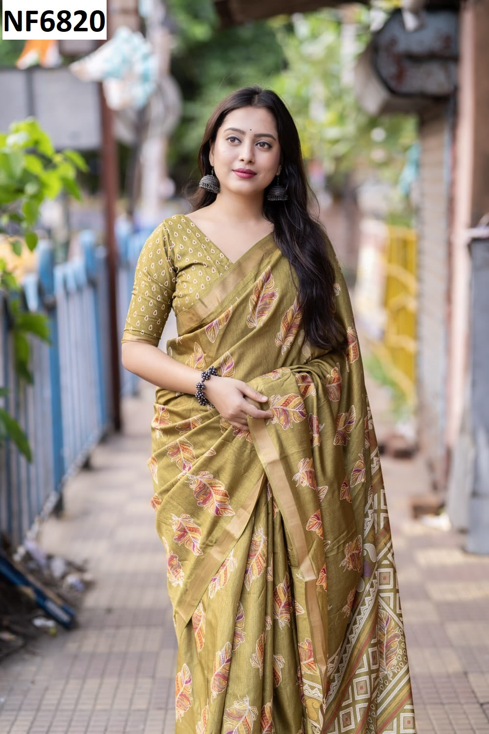 Nf6820 Vmk Crepe Sarees