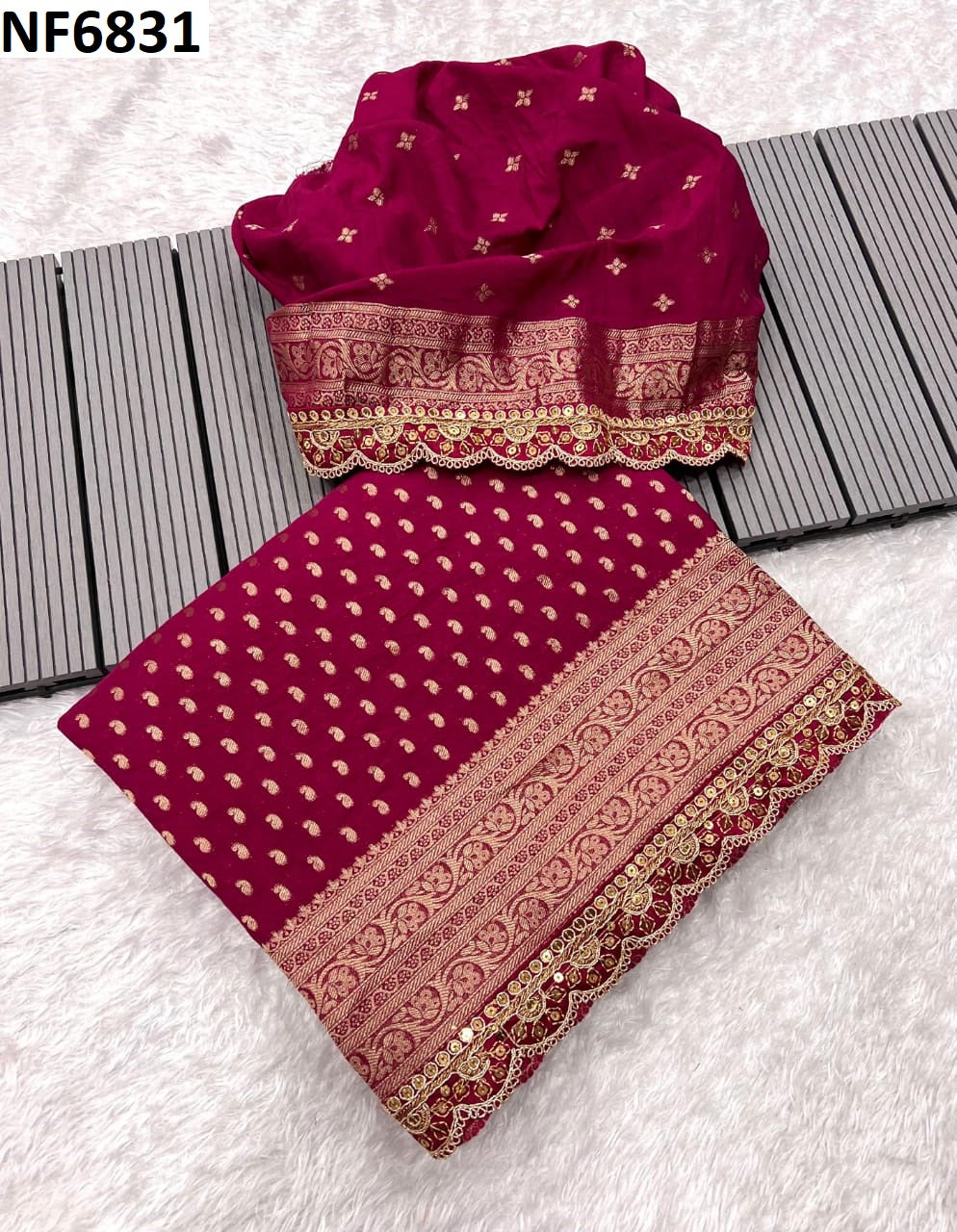 Nf6831 Vmk. Khadi Sarees