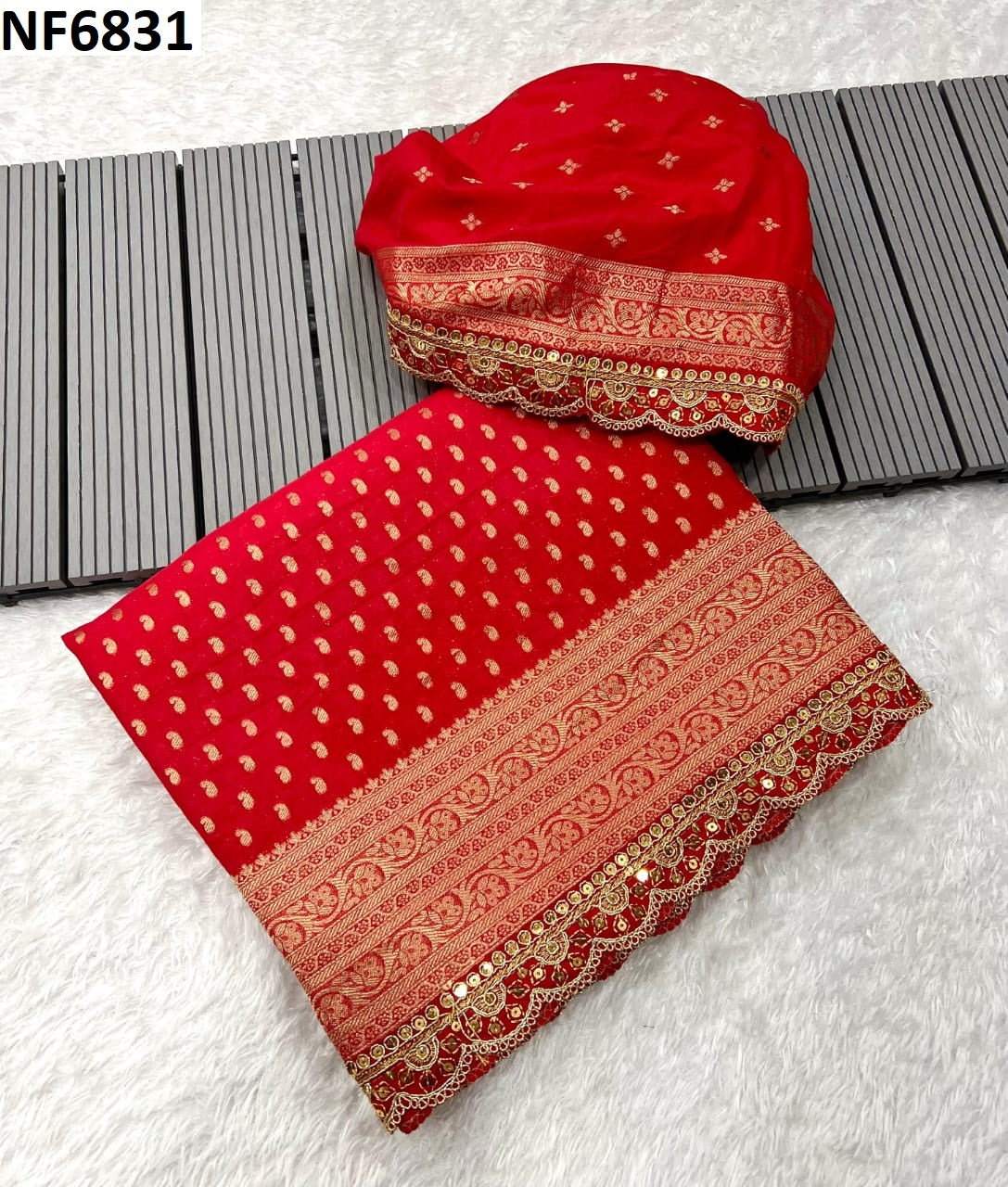 Nf6831 Vmk. Khadi Sarees