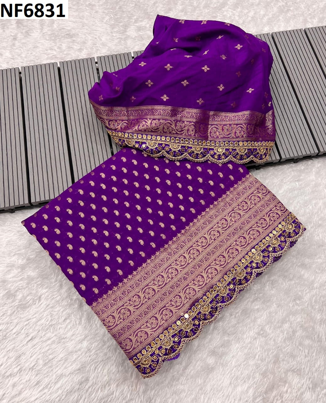 Nf6831 Vmk. Khadi Sarees
