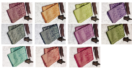 Nf6834 Vmk. Jacquard Sarees