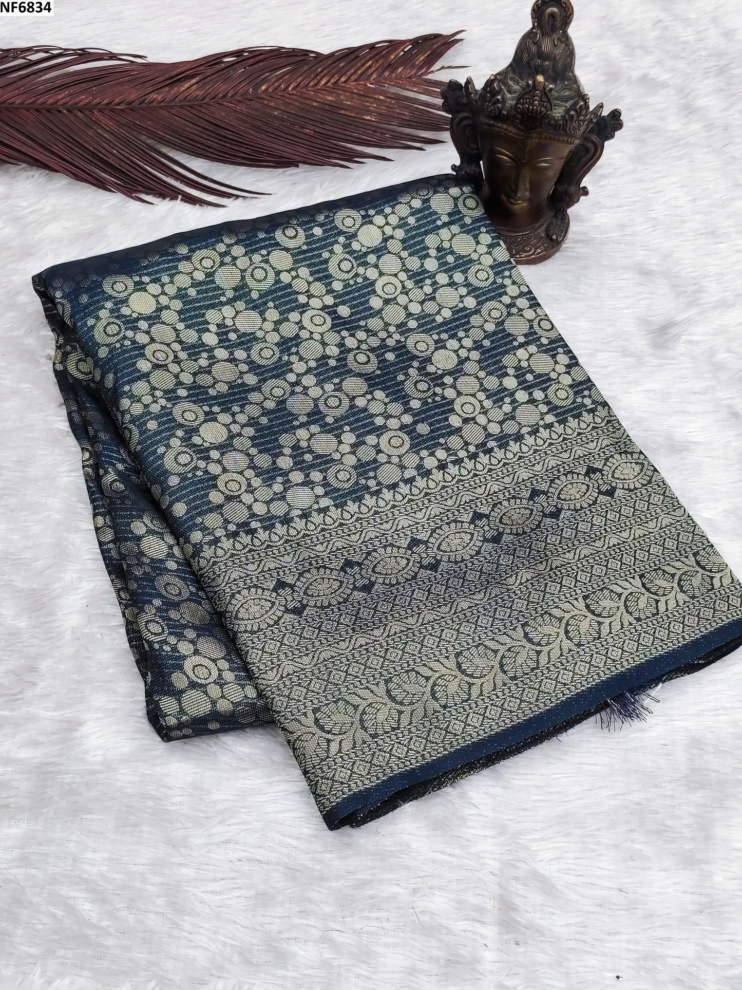 Nf6834 Vmk. Jacquard Sarees