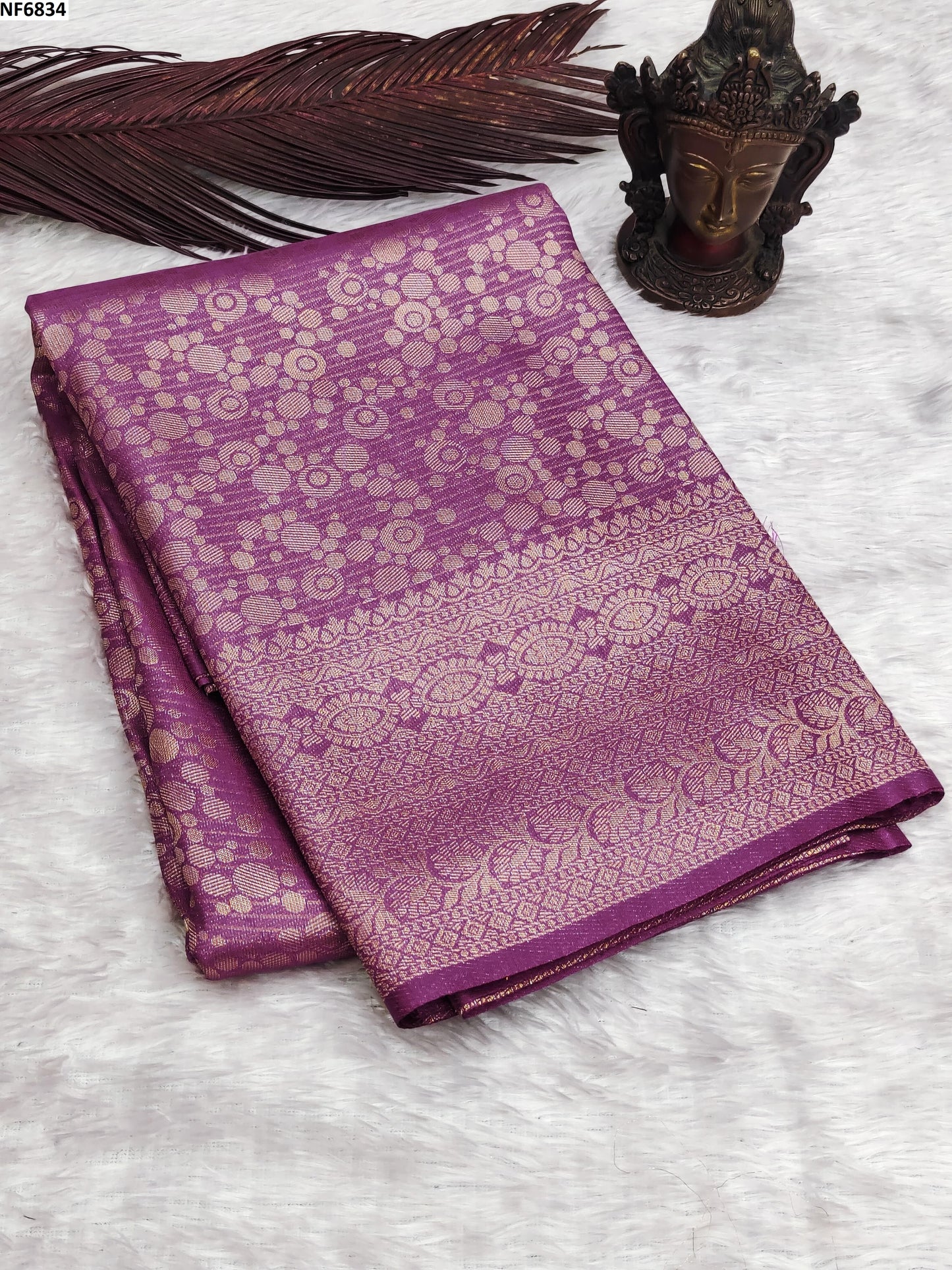 Nf6834 Vmk. Jacquard Sarees
